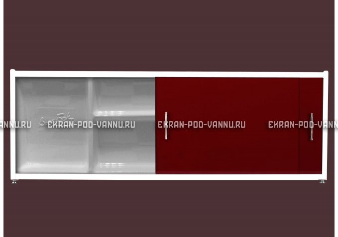 Экран с полочкой - Бордо – купить по цене 6880 руб. в интернет-магазине в городе Тверь картинка 1