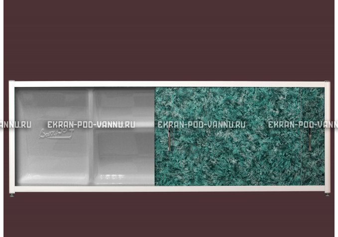 Экран с полкой - Малахит – купить по цене 6280 руб. в интернет-магазине в городе Тверь картинка 1