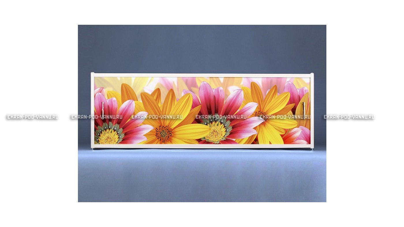 Раздвижной ФОТО экран - Flowers – купить по цене 8500 руб. в интернет-магазине в городе Тверь картинка 6