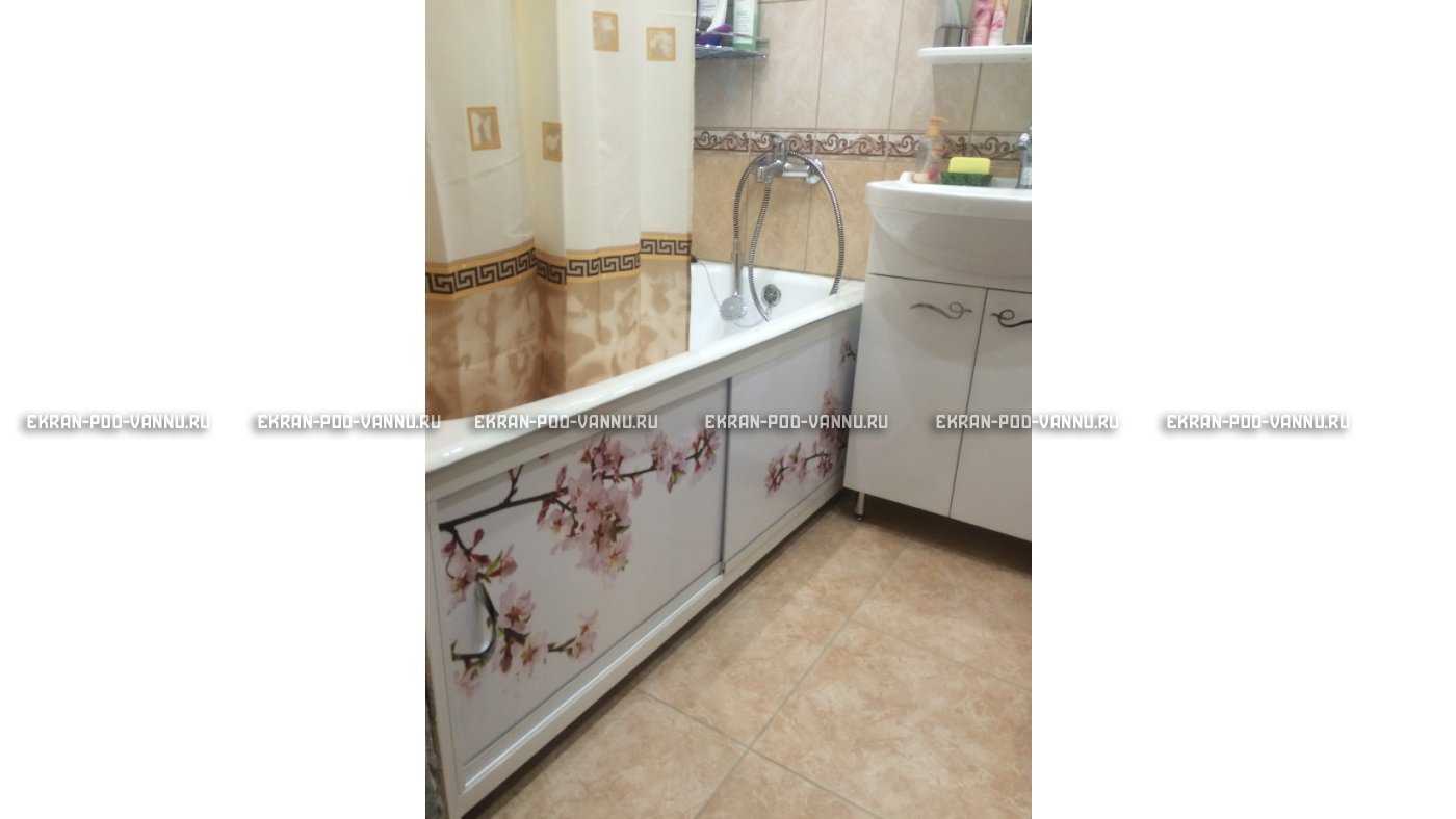Раздвижной ФОТО экран - Белая акация – купить по цене 8500 руб. в интернет-магазине в городе Тверь картинка 8