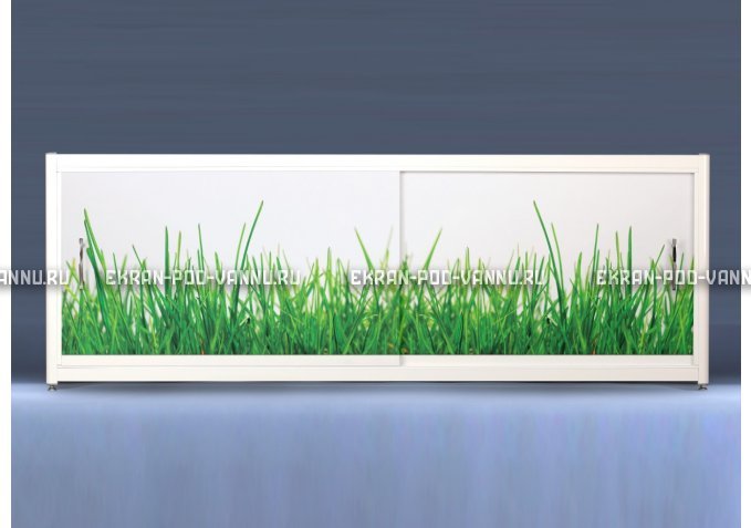 Экран на роликах EUROPLEX Трава – купить по цене 12400 руб. в интернет-магазине в городе Тверь картинка 1