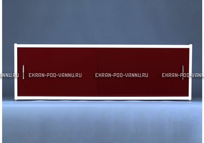 Раздвижной экран EUROPLEX Комфорт бордовый – купить по цене 7150 руб. в интернет-магазине в городе Тверь картинка 1