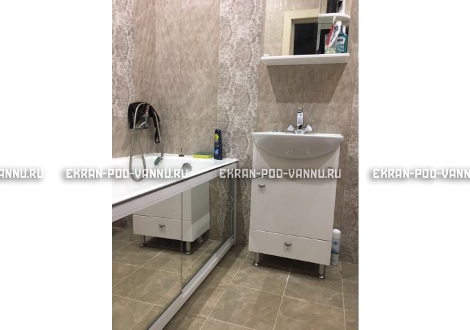 Раздвижной экран EUROPLEX Роликс Зеркальный – купить по цене 9700 руб. в интернет-магазине в городе Тверь картинка 5