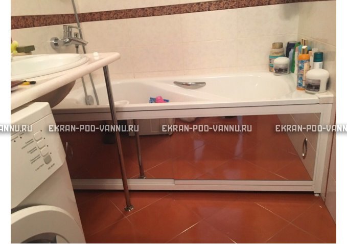 Раздвижной экран EUROPLEX Роликс Зеркальный – купить по цене 9700 руб. в интернет-магазине в городе Тверь картинка 10