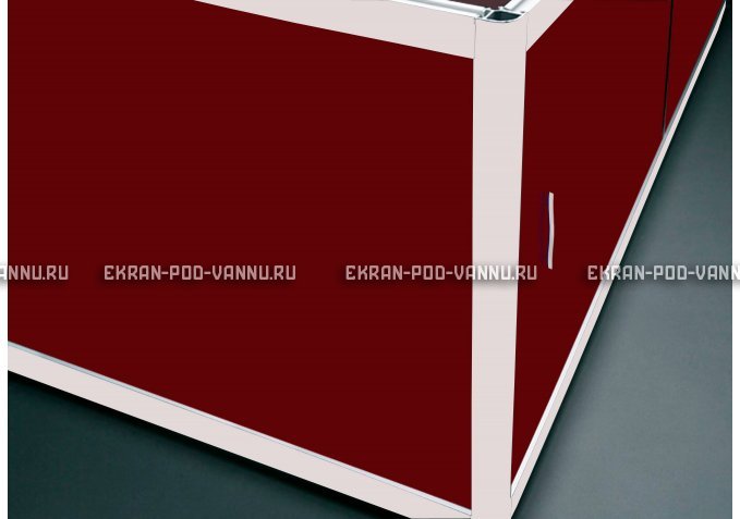 Торцевой экран EUROPLEX Комфорт бордовый – купить по цене 8760 руб. в интернет-магазине в городе Тверь картинка 1