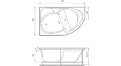 Акриловая ванна Relisan Sofi 170x105 – купить по цене 23480 руб. в интернет-магазине в городе Тверь картинка 17