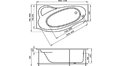 Акриловая ванна 1MarKa Gracia 170x100 – купить по цене 20270 руб. в интернет-магазине в городе Тверь картинка 17