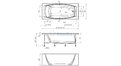 Отрезная ванна 1MarKa Pragmatika 173-155х75 см  – купить по цене 15450 руб. в интернет-магазине в городе Тверь картинка 25