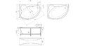 Акриловая ванна 1MarKa Catania 160x100 – купить по цене 17650 руб. в интернет-магазине в городе Тверь картинка 13
